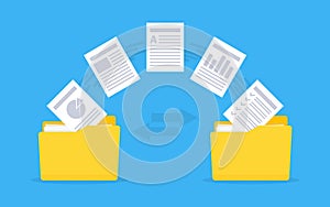 Files transfer. Copy files, data exchange, backup.