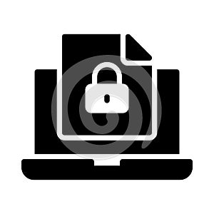 Files glyph flat vector icon