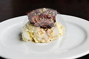 Filet mignon with mash potatoes