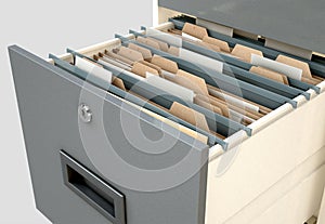 Filing Cabinet Drawer Open Generic