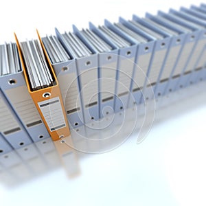 Filing and organizing information blue