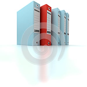 Filing and organizing information blue