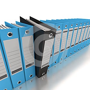 Filing and organizing information blue