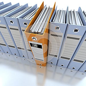 Filing and organizing information blue