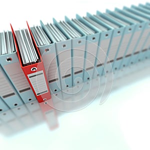 Filing and organizing information blue