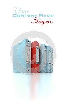 Filing and organizing information blue