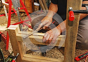 Filing a Wooden Chair Frame