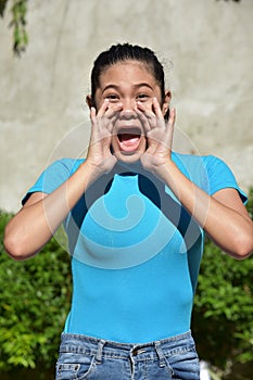 An A Filipina Female Yelling