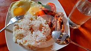 Filipino breakfast silog.