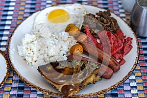 Filipino style breakfast set photo
