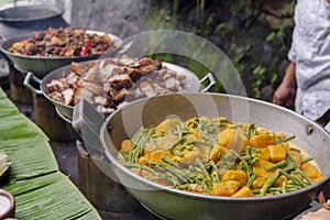 Filipino style lunch buffet photo