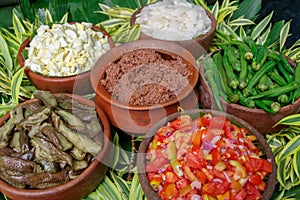 Filipino style salad and bagoong