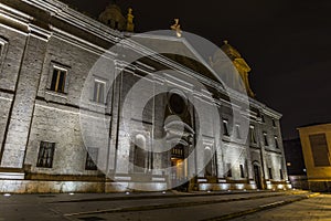 Filipinos' church in Valladolid, in the night