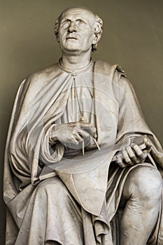 Filippo Brunelleschi statue in Florence, Italy