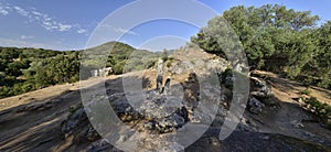 Filitosa, Corsica. The site once served religious purposes and possesses numerous figures carved of stone.