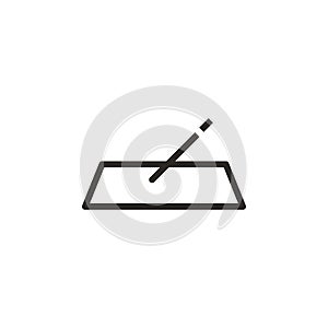 Fill, form vector icon. Element of design tool for mobile concept and web apps vector. Thin line icon for website design