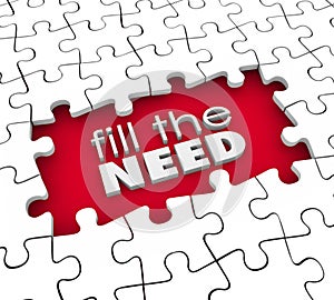 Fill the Need Customer Demands Product Service Marketing