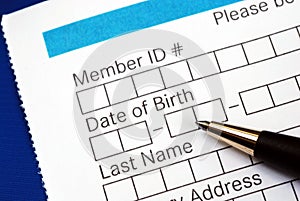 Fill in the personal information in the form photo