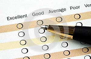 Fill in the satisfaction survey photo