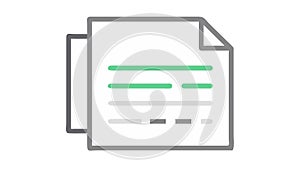 Filled Document Content File Icon, vector design Generative AI