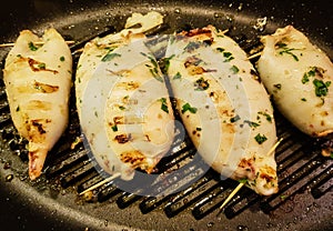 Filled octopus tubes