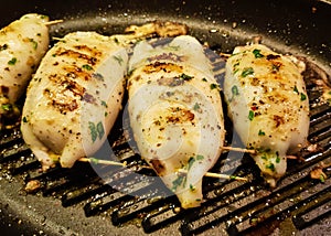 Filled octopus tubes