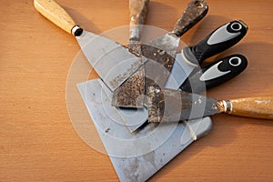 Filler knives tools for handwork and repair