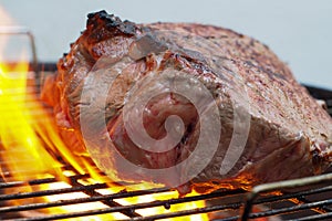 Fillet beef on barbecue