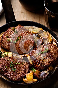 Fillet Mignon in Mushroom Wine Sauce