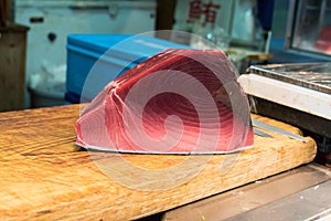 Fillet of Red Tuna Fish photo