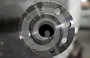 Fillet weld of nozzle for pressure vessel carbon steel background