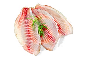 Fillets tilapia with dill