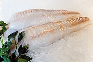 Fillets of white fish