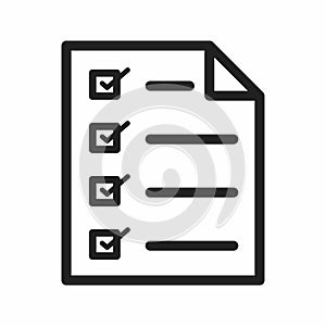 Filling Ballot Paper icon vector