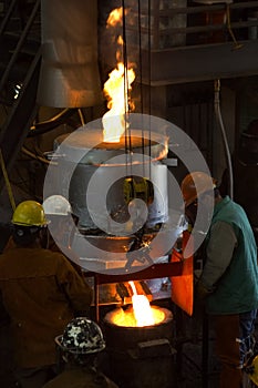 Filling the Bull Ladle