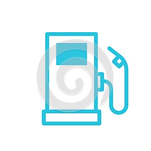 Filling gas station icon. Isolated on white background. photo