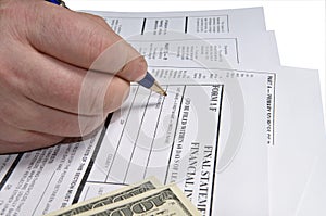 Filling income tax form