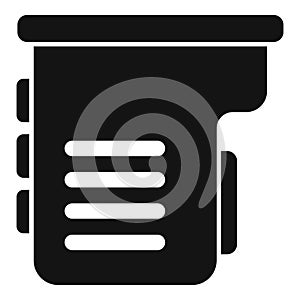 Filling ink icon simple vector. Tinned gadget recycling