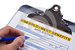 Filling Out Unemployment Application photo