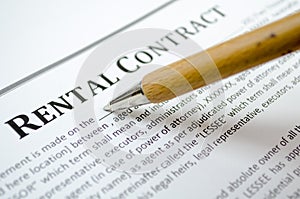 Filling rental contract