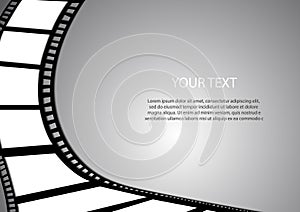 Film background and space for text