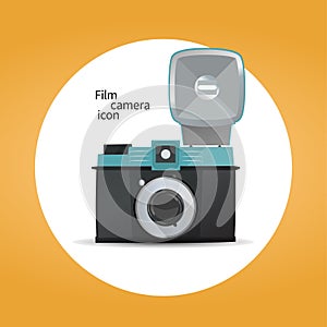 Film camera icon concept