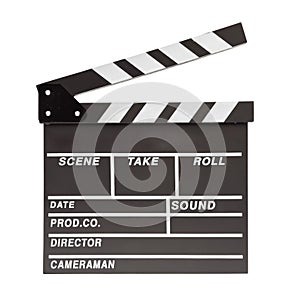 Film clapper board with space