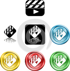 Film Clapper icon symbol