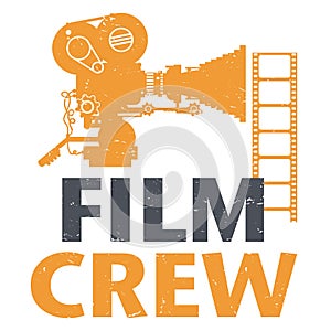 Film Crew design, vector