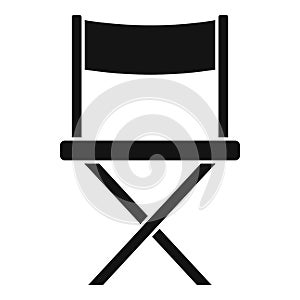 Film director chair icon simple vector. Cinema movie