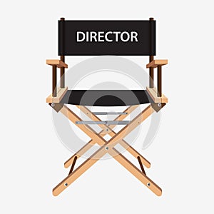 Film director chair. Wooden movie director chair.