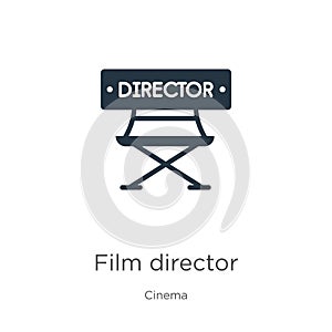 Film director icon vector. Trendy flat film director icon from cinema collection isolated on white background. Vector illustration