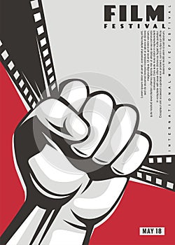 Film festival wall art decor poster design