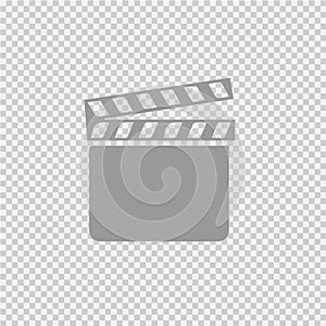 Film flap vector icon